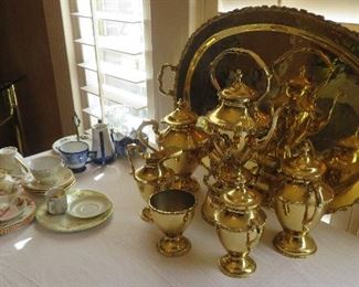 Gold plated coffee/tea service