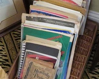 Sheet music - sacred and secular