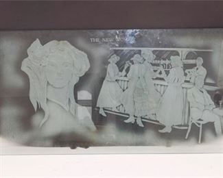 9. The New Woman Etched Glass Art
