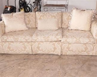 14. Flocked Foliate Sofa
