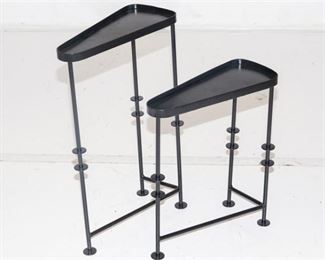 19. Two 2 Modern Metal Stands