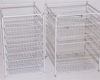 22. Two 2 Wire Storage Shelves