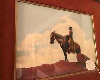 Michael F. Bunts "Navajo Girl on Horse"