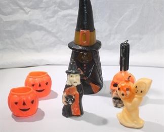 Vintage Halloween Candles - Gurley large witch is Hallmark