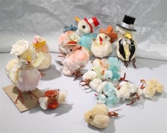 Chenille vintage easter items 