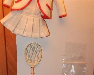 Vintage Barbie - Tennis Anyone - comes with tennis outfit and sweater, racquet, socks, tennis balls and Tennis rule book 