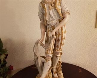 Jaccard St. Louis Bisque Porcelain Statue 