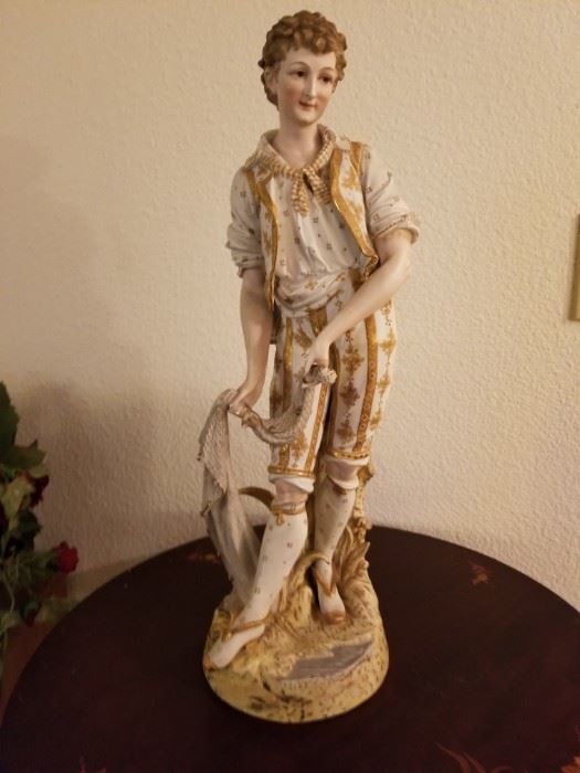 Jaccard St. Louis Bisque Porcelain Statue 