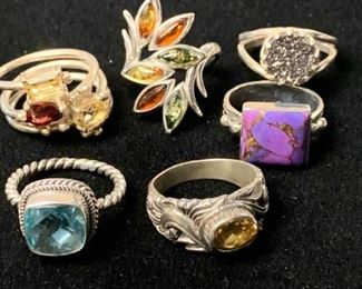 Colorful Rings by the half dozen #2 https://ctbids.com/#!/description/share/271243