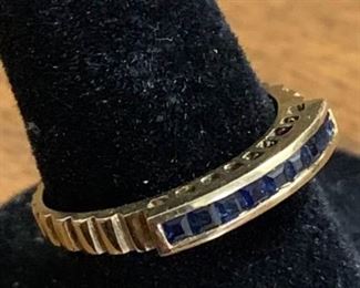 14K Gold & Sapphire Ring https://ctbids.com/#!/description/share/27122014KP
