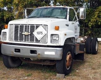 1994 Chevrolet C70 Kodiak Truck, VIN # 1GBL7H1PXRJ102095, Mileage Showing On Odometer 190,694, Propane Powered, 16 Ft Bed Frame
