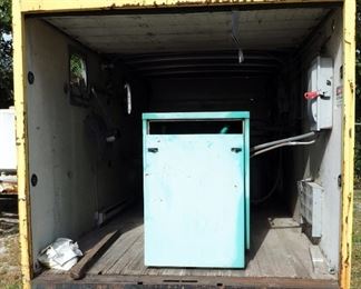 Pike 18 Ft x 8 Ft Trailer Box With Palatek Rotary Screw Air Compressor, Model #50DUD, Sullair Air Compressor, Model #1028-119 & Kaeser Dryer KRD200