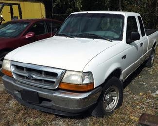 1999 Ford Ranger Pickup Truck, VIN # 1FTYR14V6XPA53520, Mileage Showing On Odometer 156431