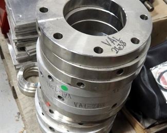 6" Aluminium Heat Collars, Qty 14, Mounting Plates, Hydraulic Fittings And General Pump High Pressure Motor Model #TC1809S17