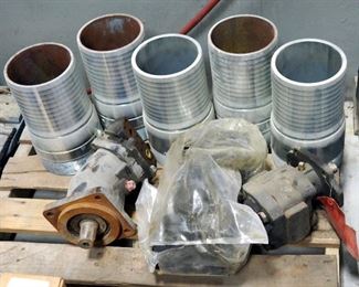 Vacuum Pump Parts Including Stainless Steel King Nipples, Hydraulic Motors And Actuating Valves
