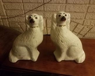 Antique Staffordshire dogs