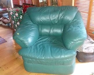 ANOTHER GREEN LEATHER CHAIR