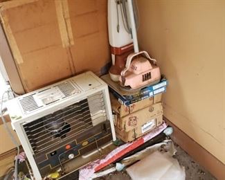 Heater, wood floor cleaner