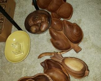 Carved wooden decor
