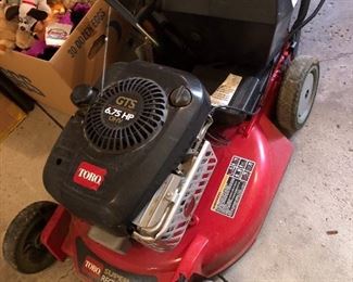 TO THE GARAGE....We Have A Super Nice Toro Mower...