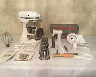 KitchenAid Heavy Duty Mixer and Attachments