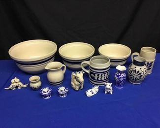 Blue and White Stoneware Collection
