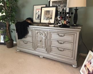 Super cute painted chest of drawers. 