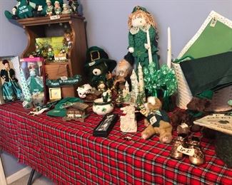Loads of Irish decor including “Irish Barbie”
