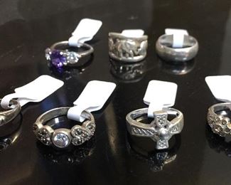 Sterling silver rings