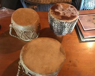 SMALL LEATHER TOP DRUMS