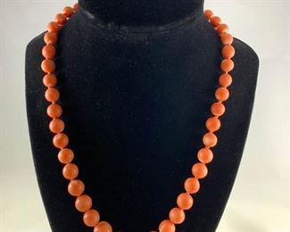 SalmonColored Coral Necklace