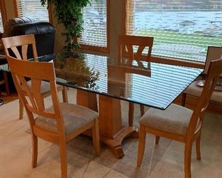 Danish Modern table and chairs. 