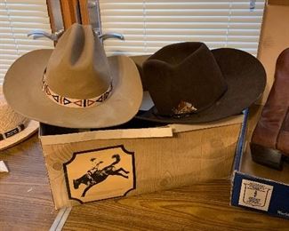 Bailey cowboy hat.  Stetson cowboy hat. 