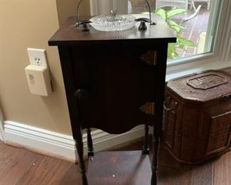 #3 smoking cabinet w match holder and ashtray 10.5x9.5x25  $ 75.00