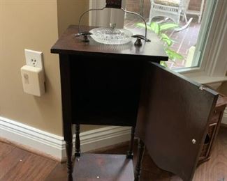 #3 smoking cabinet w match holder and ashtray 10.5x9.5x25  $ 75.00