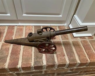 #6 vintage toy 24 x 7.5x9 cannon   $ 120.00
