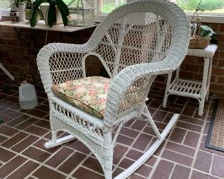 #13 wicker rocker   $ 35.00