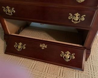 #26 3 drawer chest bottom drawer is faults to put vcr in   $ 65.00