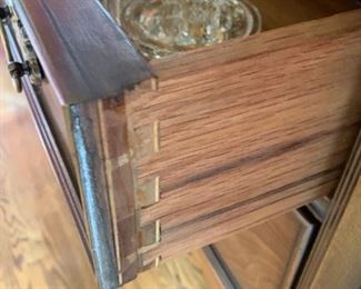 #45 buffet with queen Anne legs 2 doors and 4 drawers 69x23x38  $ 275.00