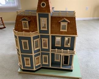 #64 doll house w stairs and floors 33x17x43  $ 500.00