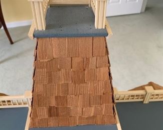 #64 doll house w stairs and floors 33x17x43  $ 500.00
