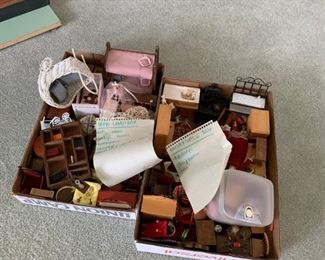 #65 doll house furniture taged in bags  $ 200.00