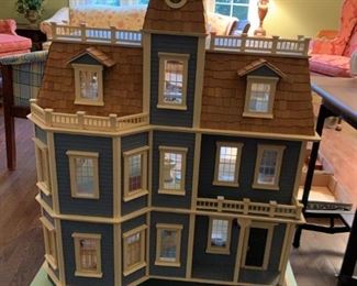 #64 doll house w stairs and floors 33x17x43  $ 500.00