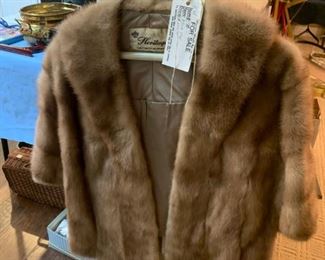 #76 mink stole   $ 65.00