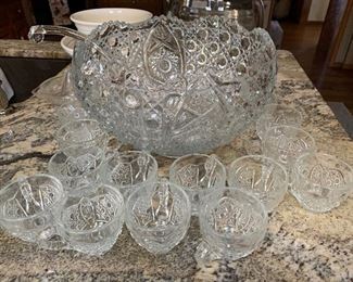 Punch Bowl and cups