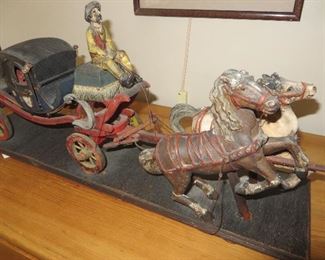 Early Folk Art Western Stage Coach