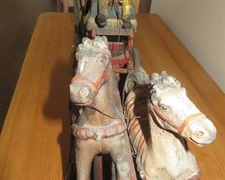 Early Folk Art Western Stage Coach