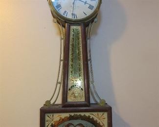 Wood Banjo Clock
Concord L. Curtis, Concord MA