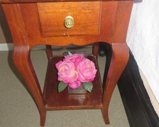 Single Drawer End Table ( there is a pair)