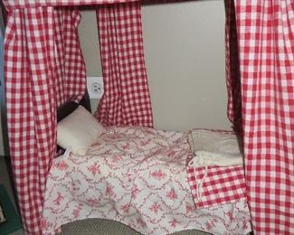American Girl Felicity Poster Bed with Bedding
